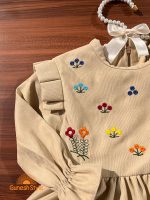 بدنه گلدوزی شده پیراهن بچه گانه