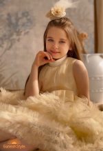 پیراهن پرنسسی پاپیونی پفدار لوکس