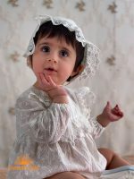 بادی مجلسی نوزادی خامه دوزی دو تیکه لطیفه با کلاه