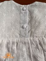 بادی مجلسی خامه دوزی دو تیکه بچگانه بابونه با کلاه