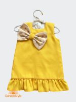 پیراهن مجلسی دخترانه پاپیون دلا