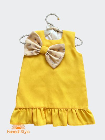 پیراهن مجلسی دخترانه پاپیون دلا