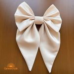 پاپیون ساتن کرمی آمریکایی دنباله دار با گیره انبری