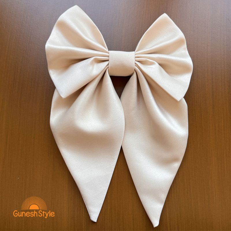 پاپیون ساتن کرمی آمریکایی دنباله دار با گیره انبری