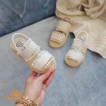 صندل دخترانه مدل لیا رنگ سفید