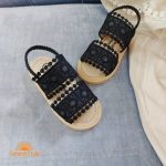 صندل دخترانه مدل لیا رنگ مشکی