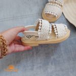 صندل دخترانه مدل لیا رنگ سفید