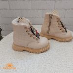 بوت دخترانه مدل لبوبو رنگ کرم