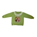 بلوز دورس بچگانه طرح لبوبو (Labubu) رنگ سبز