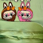 بلوز دورس بچگانه طرح لبوبو (Labubu) رنگ سبز